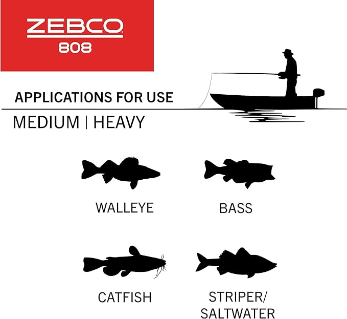 ZEBCO 808 SALTWATER 702MH SPINCAST COMBO 20#