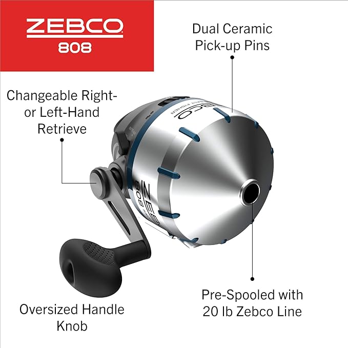 ZEBCO 808 SALTWATER 702MH SPINCAST COMBO 20#