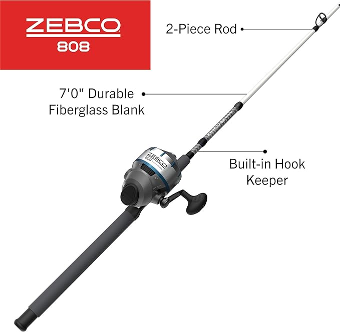 ZEBCO 808 SALTWATER 702MH SPINCAST COMBO 20#