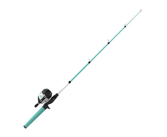 ZEBCO ROAM 3 SPINCAST SEAFOAM TELESCOPIC COMBO 1PC MH 6'