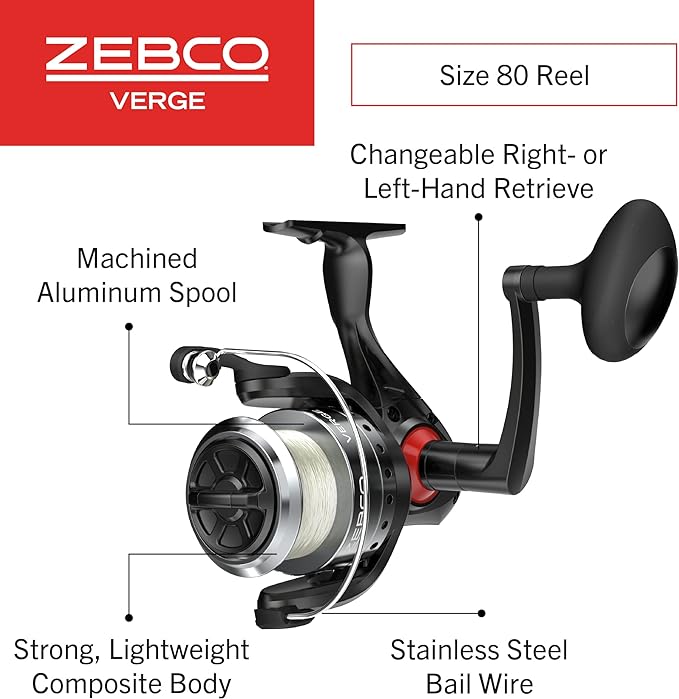 ZEBCO VERGE 80SZ 802M SPINNING COMBO 30#