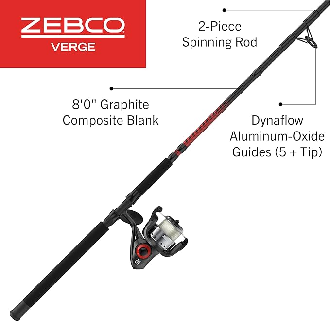 ZEBCO VERGE 80SZ 802M SPINNING COMBO 30#