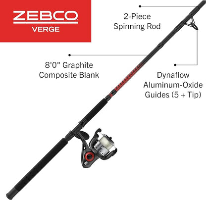 ZEBCO VERGE 80SZ 802M SPINNING COMBO 30#