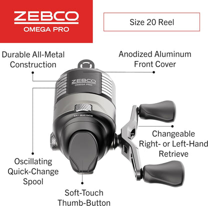 ZEBCO OMEGA PRO 20SZ SPINCAST REEL 6#