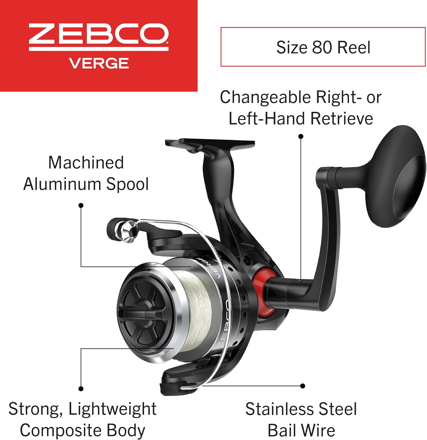 ZEBCO VERGE 80SZ 102H SPINNING COMBO 30#