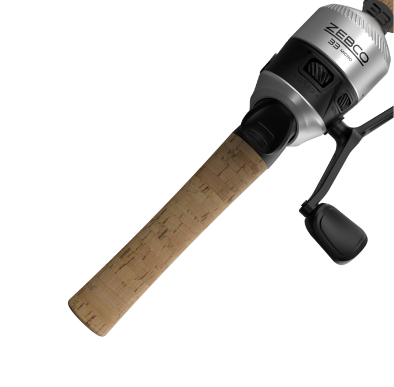 ZEBCO 33MICRO CORK SPINCAST COMBO 2PC L 5'6"