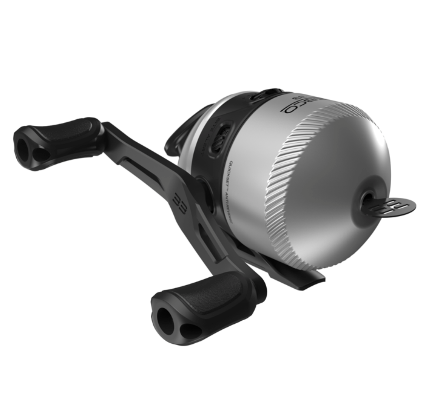 Fishing rod and reel combo on a white background