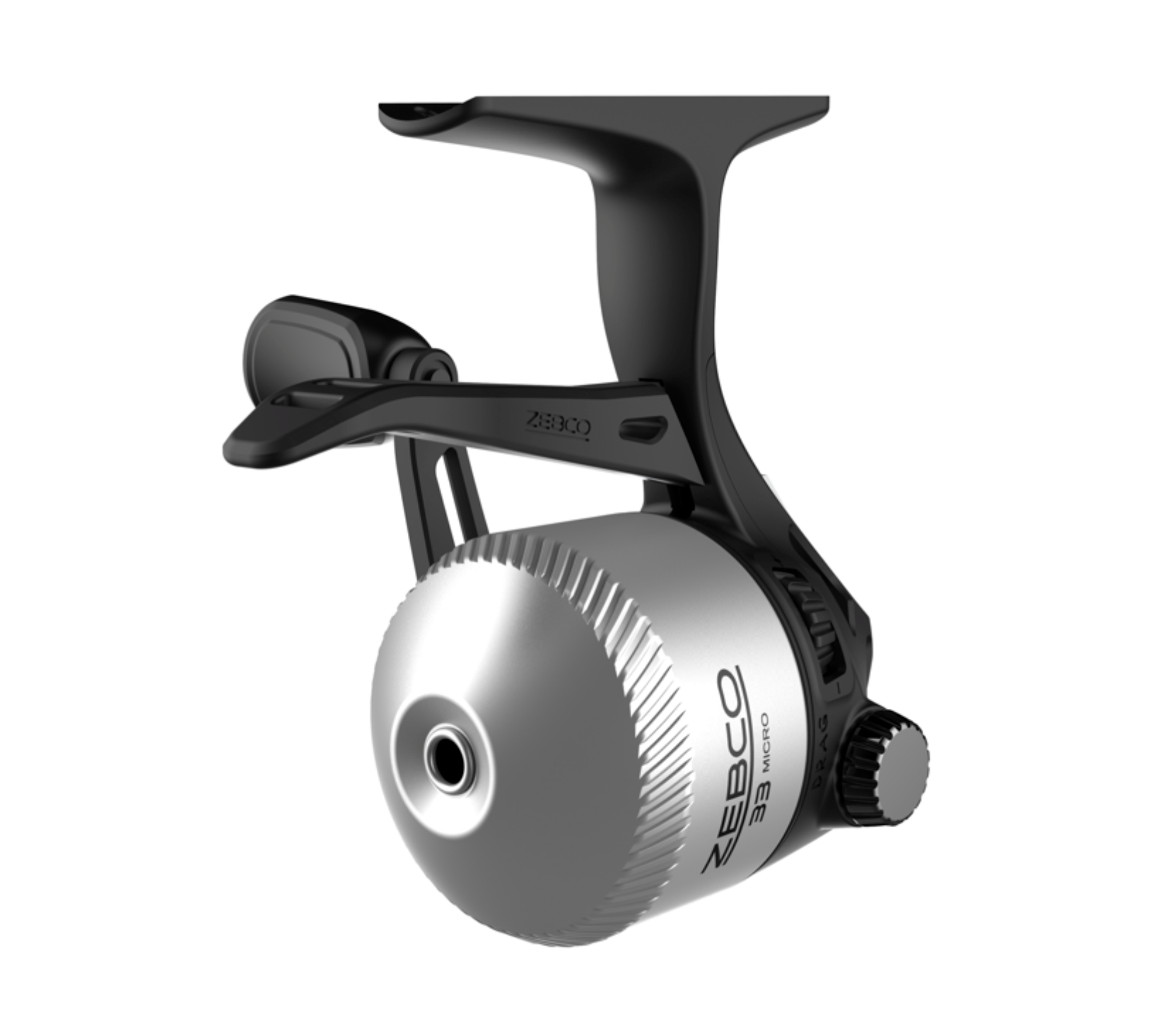 Fishing rod and reel set on a white background