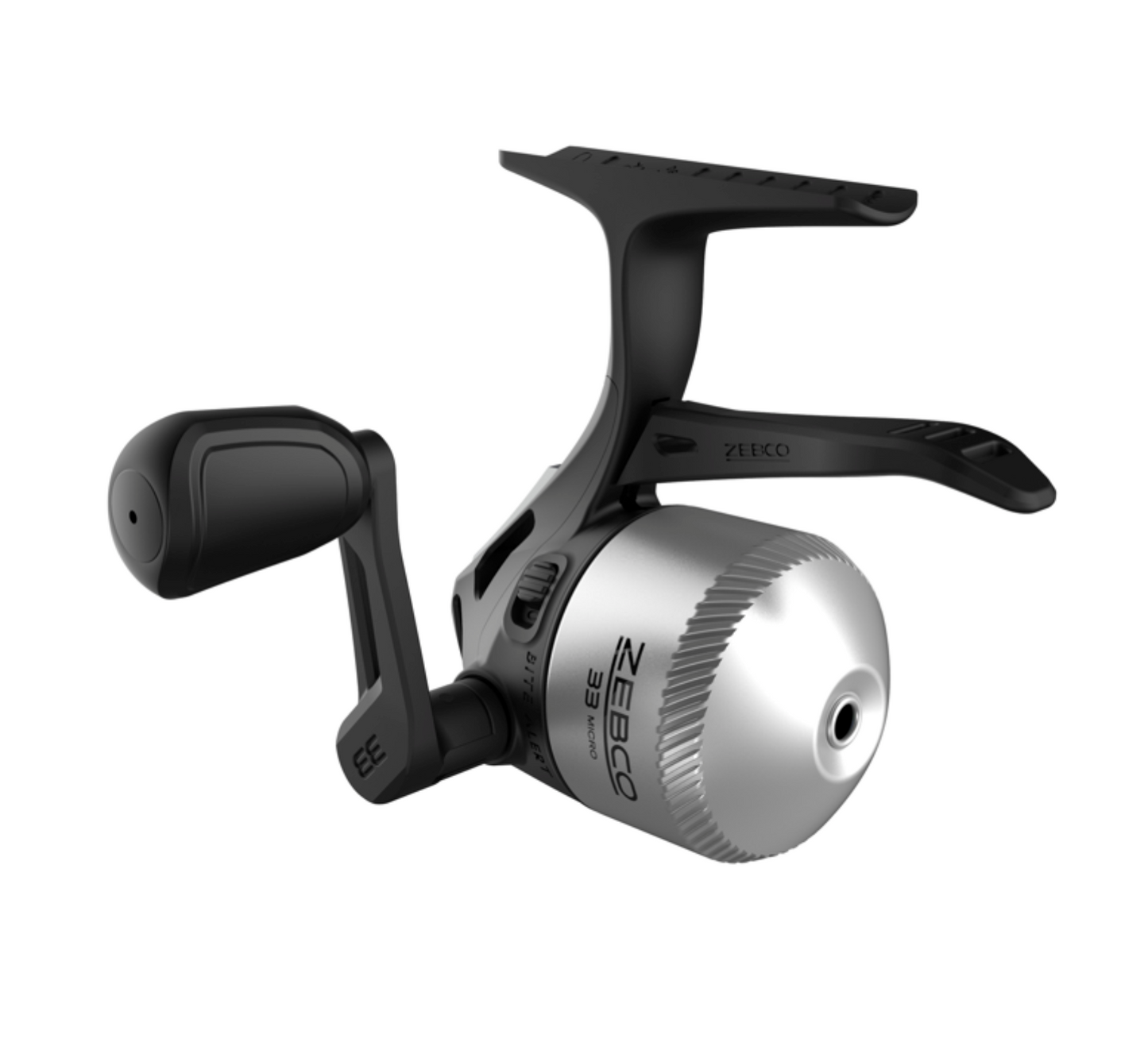 Fishing rod and reel set on a white background