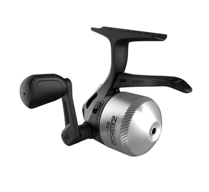 Fishing rod and reel set on a white background
