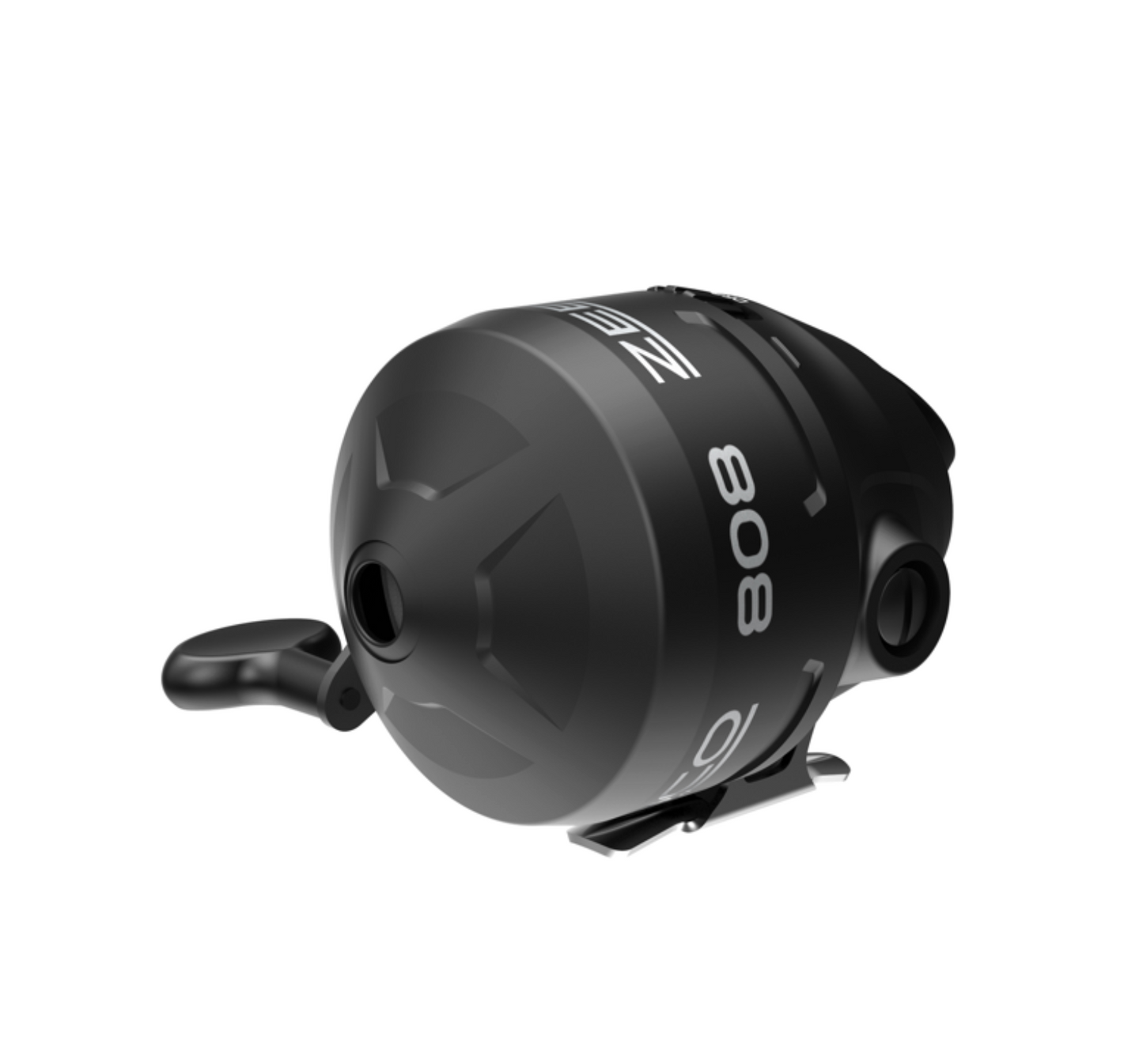 Black motor with '808' branding on a white background