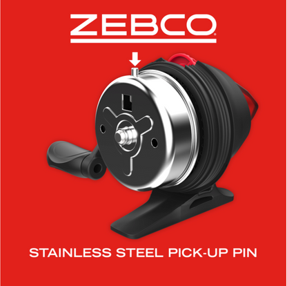 ZEBCO DOCK DEMON RED SPINCAST COMBO 1PC M 30"