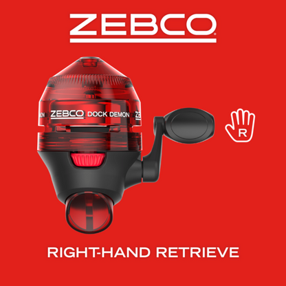 ZEBCO DOCK DEMON RED SPINCAST COMBO 1PC M 30"