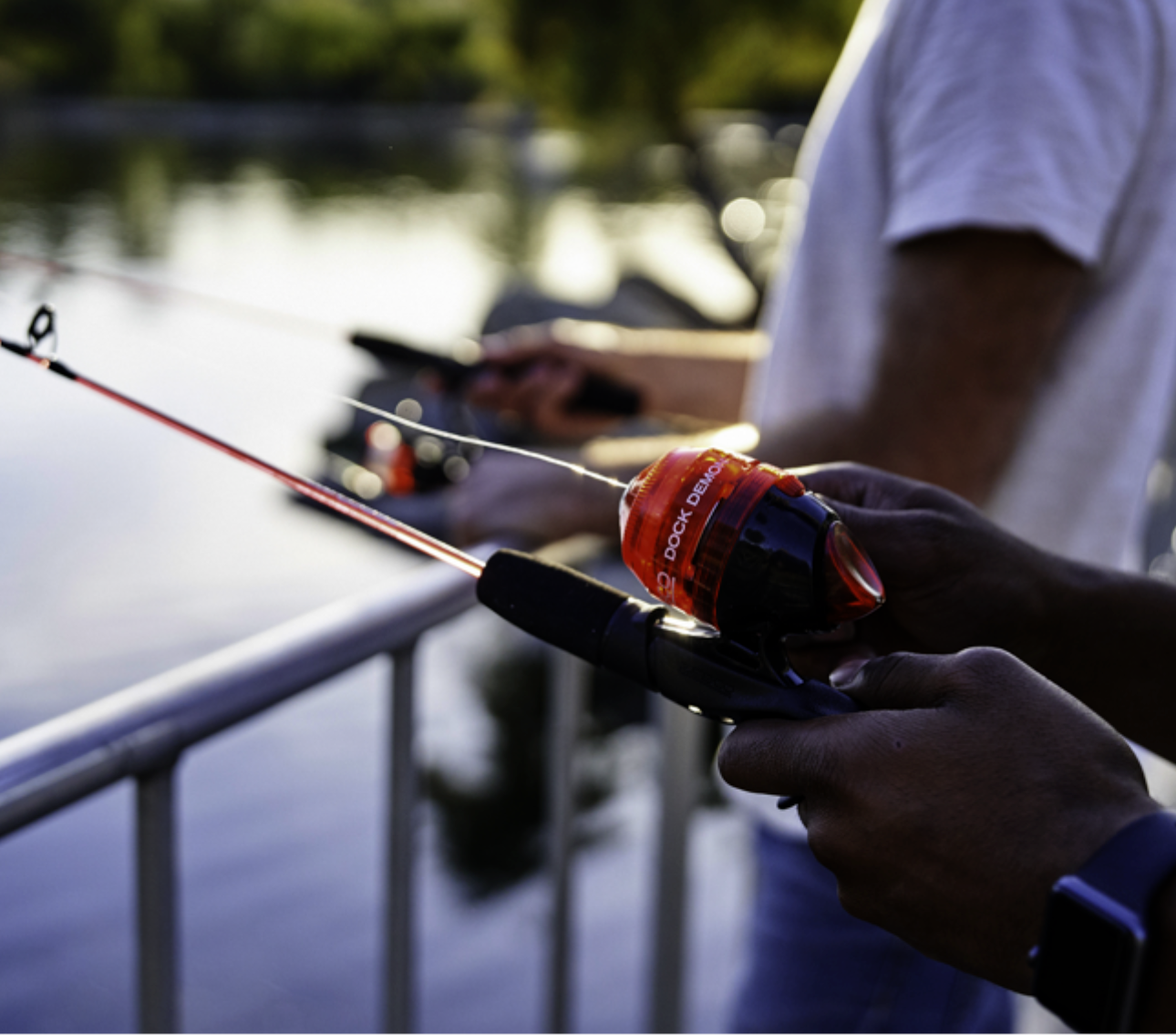 ZEBCO DOCK DEMON RED SPINCAST COMBO 1PC M 30"