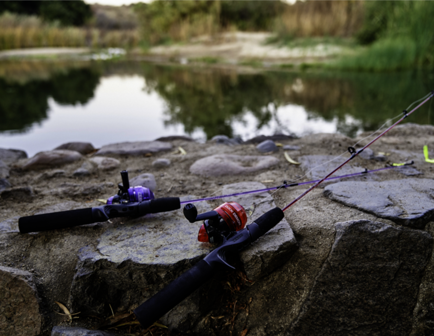 ZEBCO DOCK DEMON RED SPINCAST COMBO 1PC M 30"