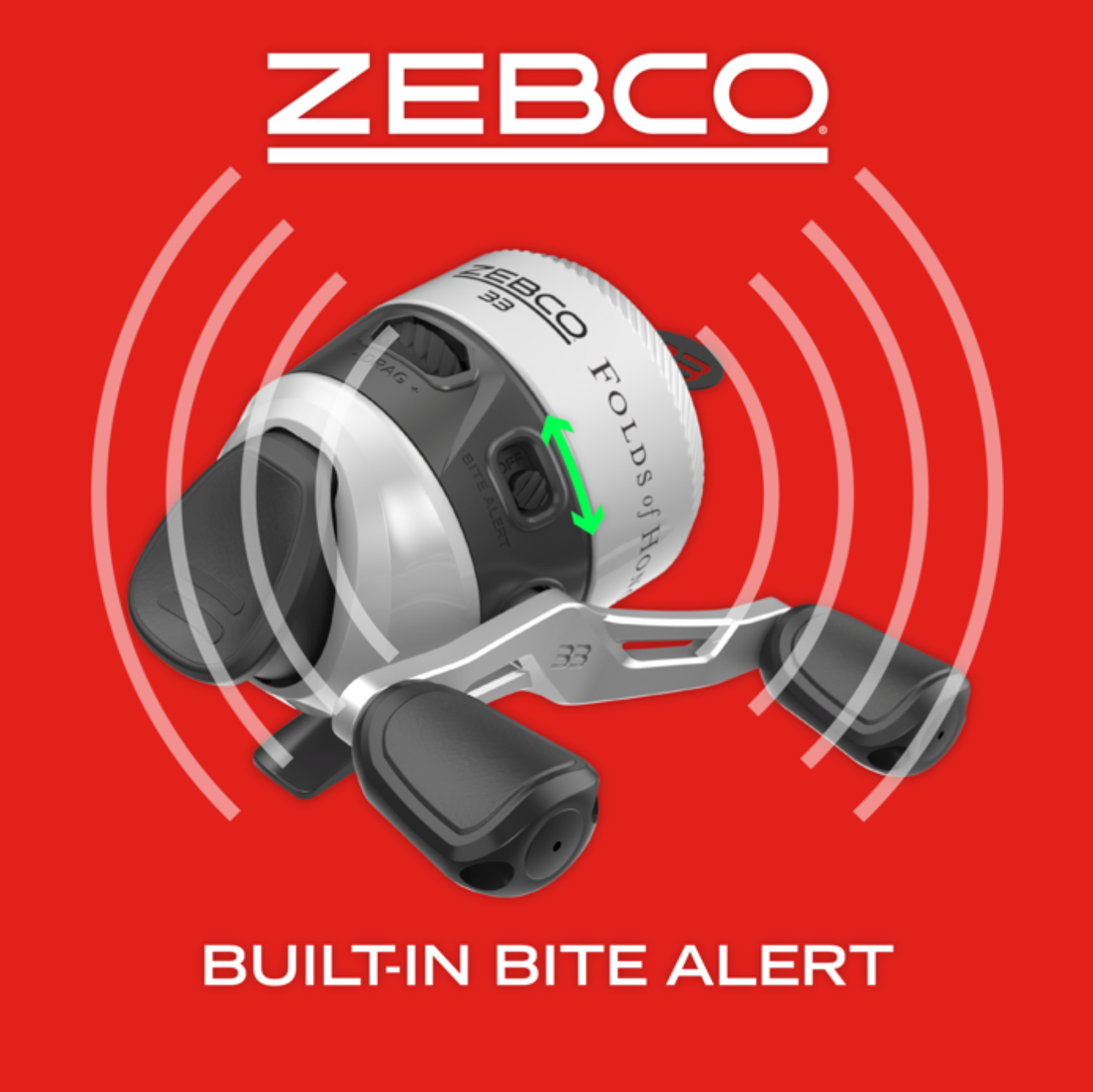 Fishing rod and reel set on a white background