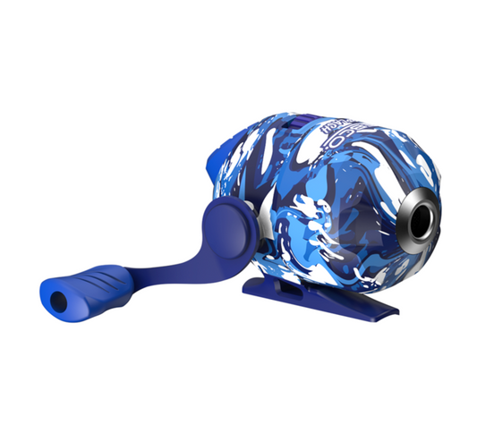 ZEBCO SPLASH TIDEPOOL BLUE SPINCAST COMBO 8# 2PC 6'