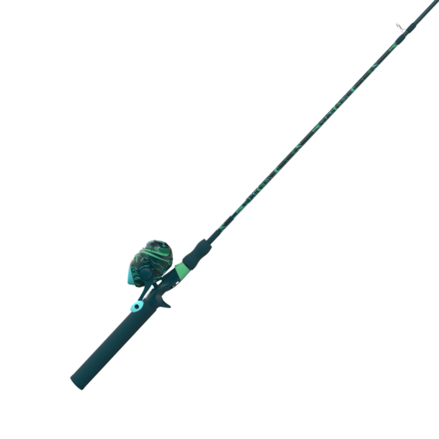 ZEBCO SPLASH GRUNGE SPINCAST COMBO 8# 2PC M 6'