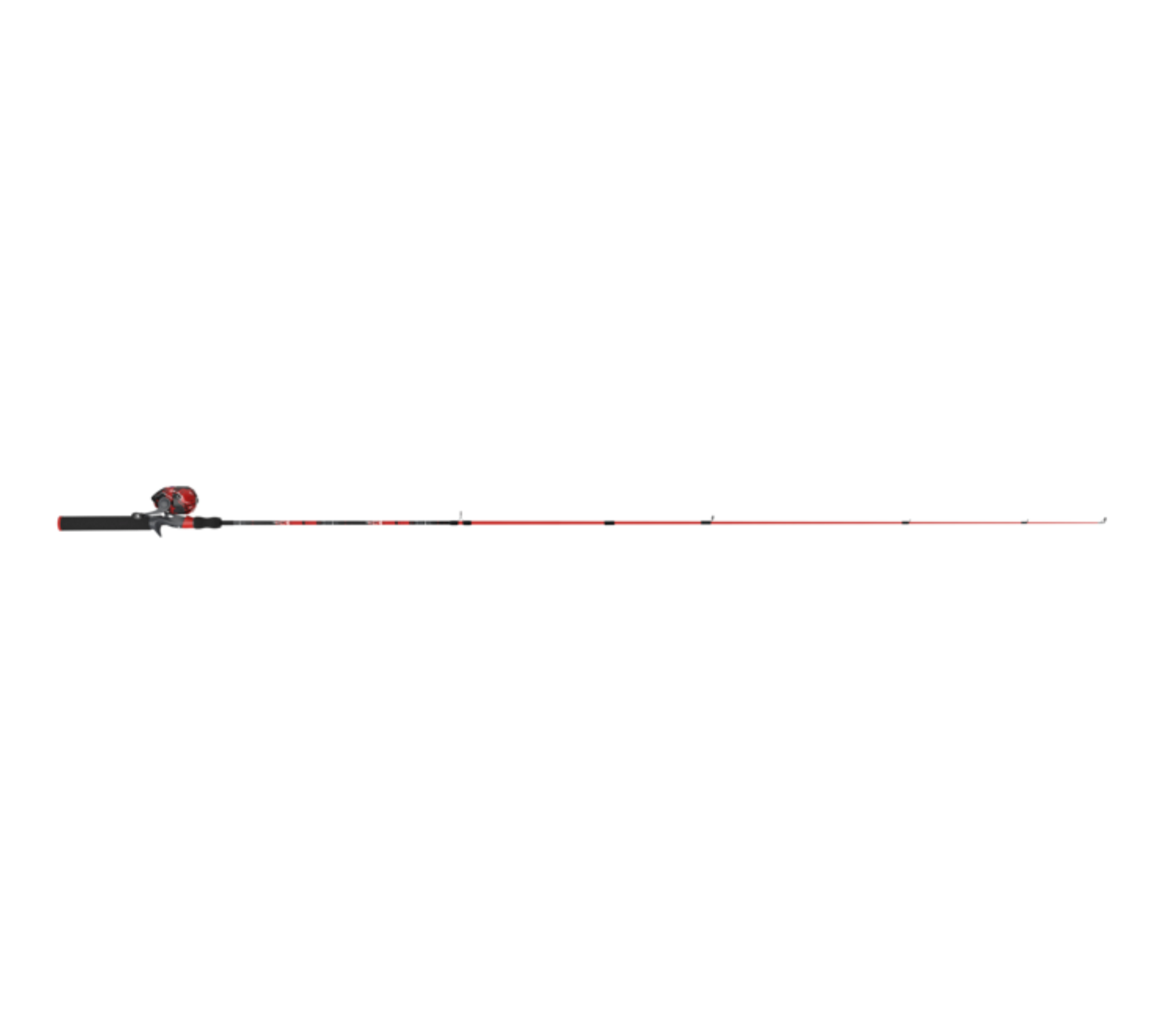 ZEBCO SPLASH RED SPINCAST COMBO 8# 2PC M 6'