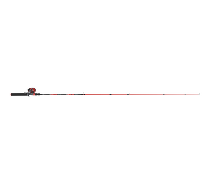 ZEBCO SPLASH RED SPINCAST COMBO 8# 2PC M 6'