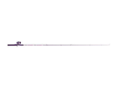 ZEBCO SPLASH TIDEPOOL PURPLE SPINCAST COMBO 2PC M 6'