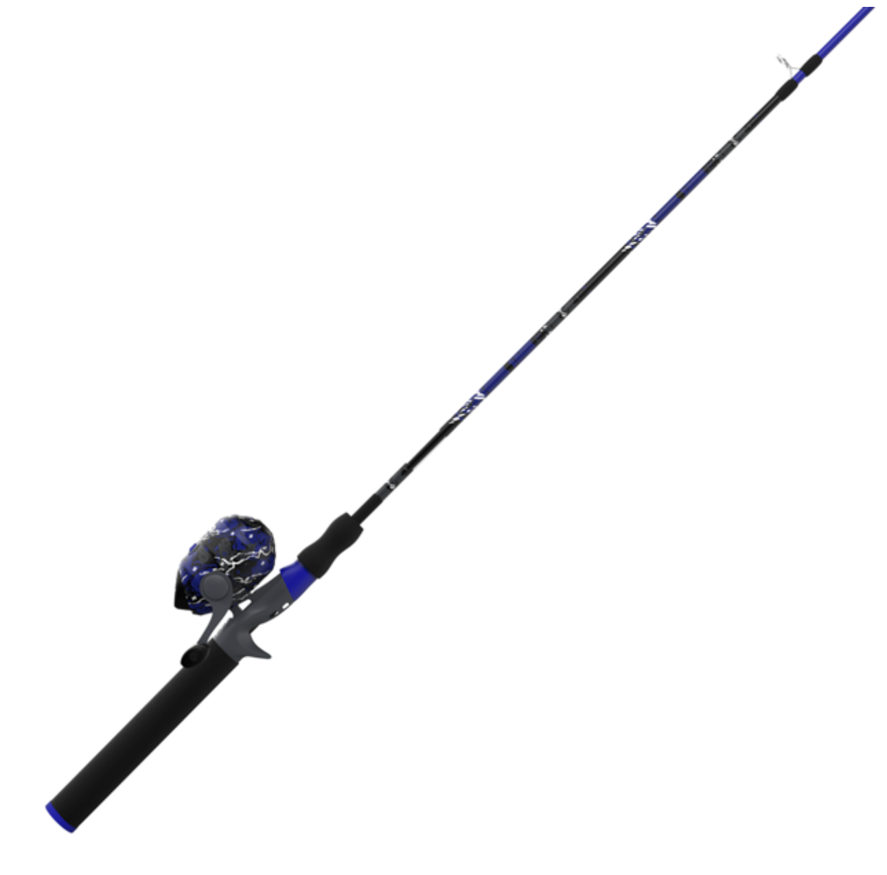 ZEBCO SPLASH ZFBLUE SPINCAST COMBO 8# 2PC M 6'
