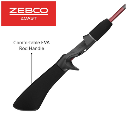 ZEBCO ZCAST PISTOL GRIP C 2PC ML 5'6"