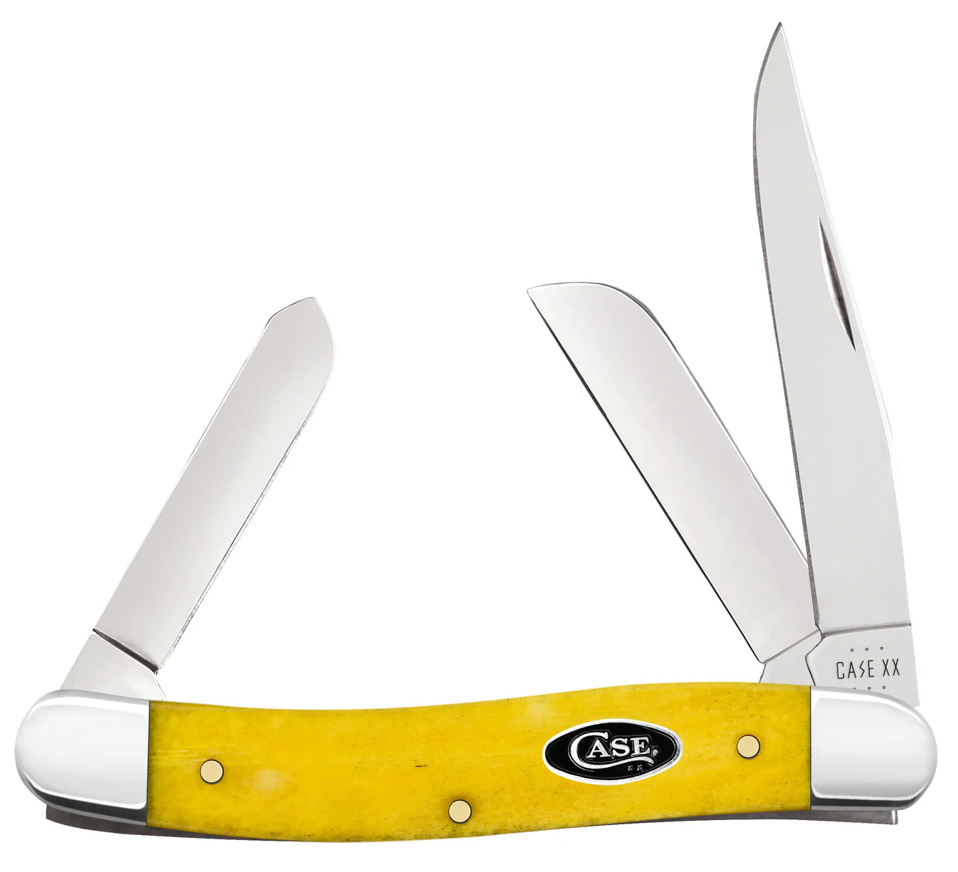 CASE STOCKMAN MEDIUM 2 BLADE 3 5/8" YELLOW BONE