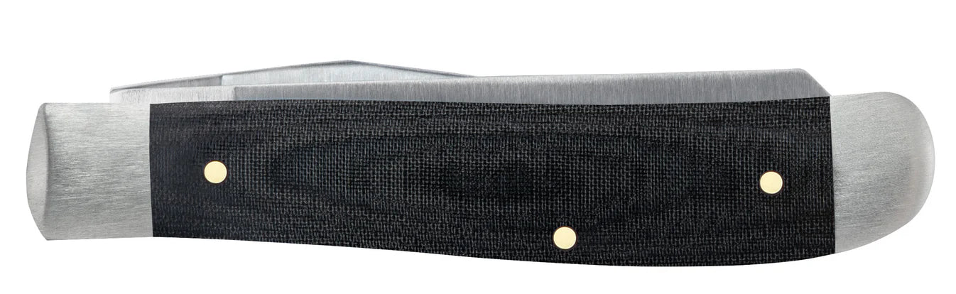 CASE TRAPPER MINI 2 BLADE 3.5" BLACK MICARTA