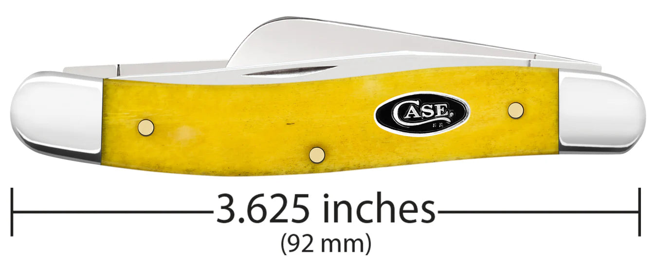 CASE STOCKMAN MEDIUM 2 BLADE 3 5/8" YELLOW BONE