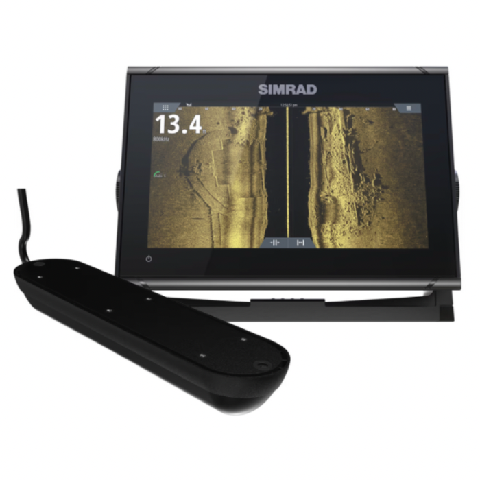 SIMRAD GO9 XSE CHARTPLOTTER/FISHFINDER W/ACTIVE IMAGING 3-IN-1 TRANSOM MOUNT TRANSDUCER & C-MAP DISCOVER CHART