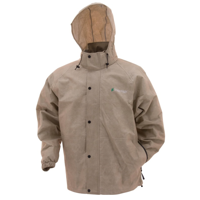 FROGG TOGGS MEN'S PRO ACTION HOODED WATERPROOF JACKET MEDIUM