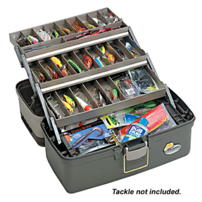 PLANO LARGE 3 TRAY TACKLE BOX GRAPHITE/SAND