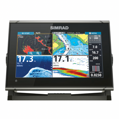 SIMRAD GO9 XSE CHARTPLOTTER/FISHFINDER W/ACTIVE IMAGING 3-IN-1 TRANSOM MOUNT TRANSDUCER & C-MAP DISCOVER CHART