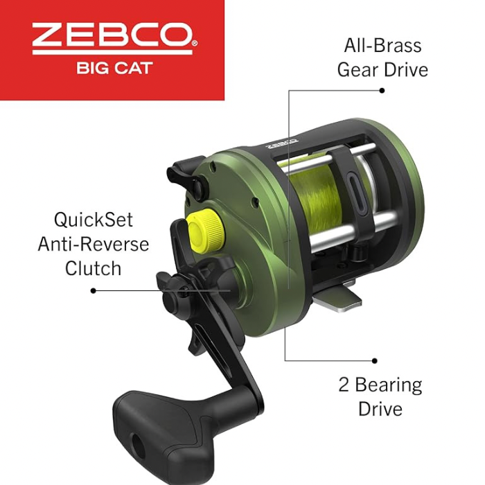 ZEBCO BIG CAT BAITCAST COMBO 500 802MH