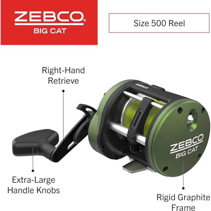 ZEBCO BIG CAT BAITCAST COMBO 500 802MH