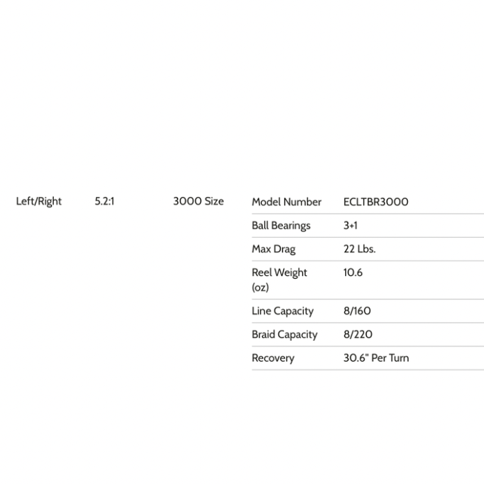 DAIWA EMCAST BITE N RUN 3000 SPINNING REEL 3+1 5.2:1