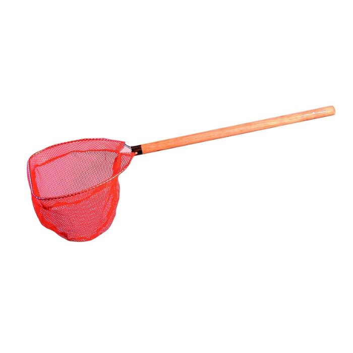 FRABILL BAITWELL NET 6"X 6" D HOOP - 16" FIXED WOOD HANDLE