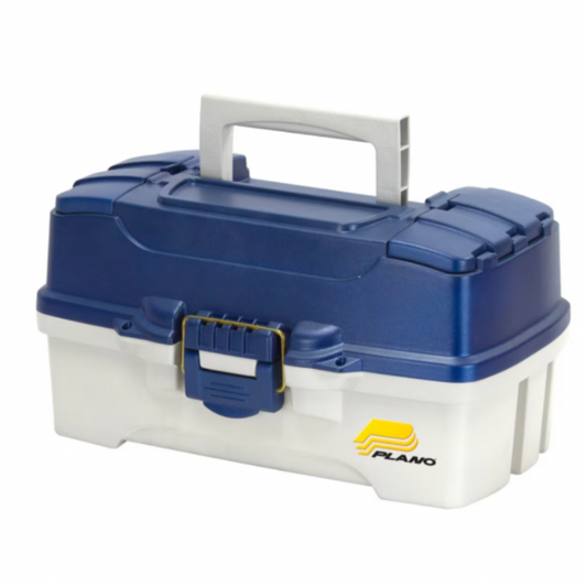 PLANO 2 TRAY TACKLE BOX BLUE/WHITE