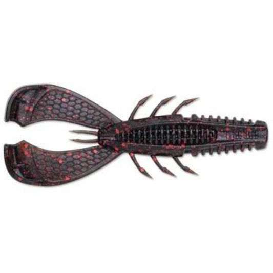 RAPALA CRUSHCITY CLEANUP CRAW 3.5” 7PK BLACK RED FLAKE