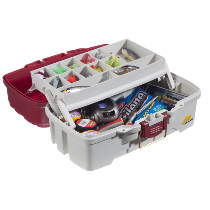 PLANO 1 TRAY TACKLE BOX RED/WHITE