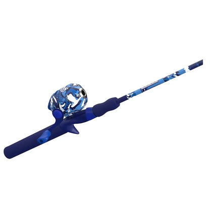 ZEBCO SPLASH TPBLUE SPINCAST COMBO 8# 2PC M 6'