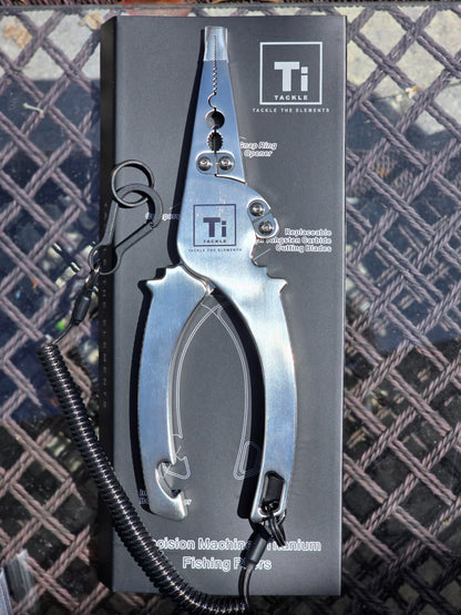 TI-TACKLE TITANIUM FISHING PLIERS 7.5" MULTI TOOL OFFSHORE
