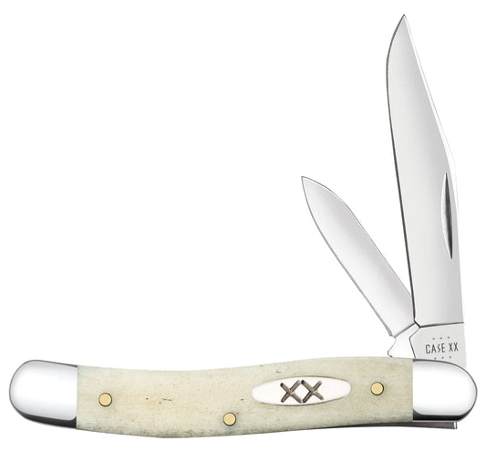 CASE TEXAS JACK MEDIUM 2 BLADE 3 3/8" NATURAL BONE