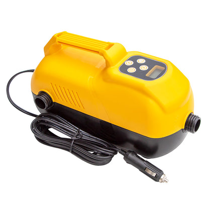 SOLSTICE WATERSPORTS 2-STAGE HIGH VOLUME HIGH PRESSURE DIGITAL PUMP W/CAR/BATTERY ADAPTER KIT