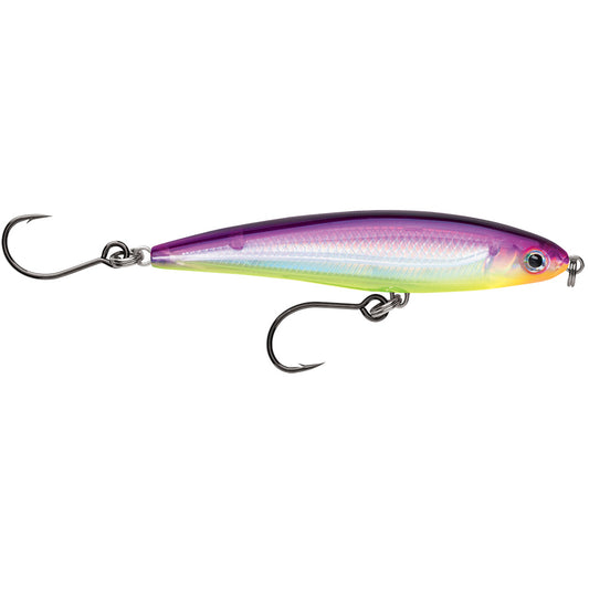 Rapala X-Rap® Twitchin’ Minnow 4" Purple Chartreuse