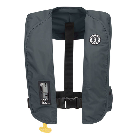 MUSTANG MIT 100 CONVERTIBLE INFLATABLE PFD - ADMIRAL GREY