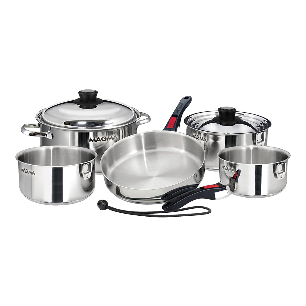 MAGMA 10 PIECE INDUCTION COOKWARE SET - STAINLESS STEEL