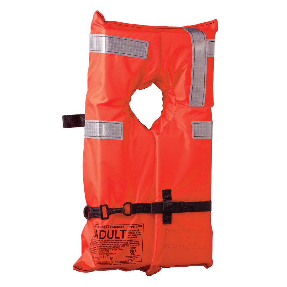 KENT TYPE I COLLAR STYLE LIFE JACKET - ADULT UNIVERSAL