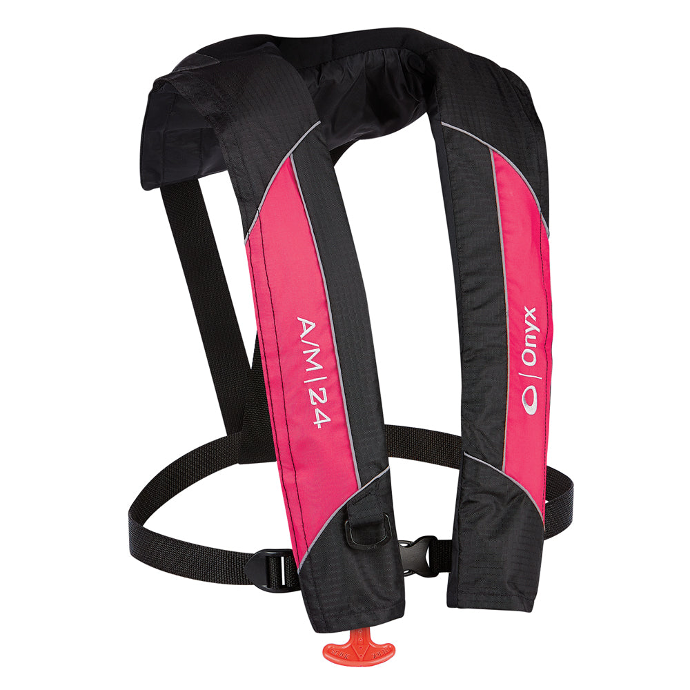 ONYX A/M-24 AUTOMATIC/MANUAL INFLATABLE PFD LIFE JACKET - PINK